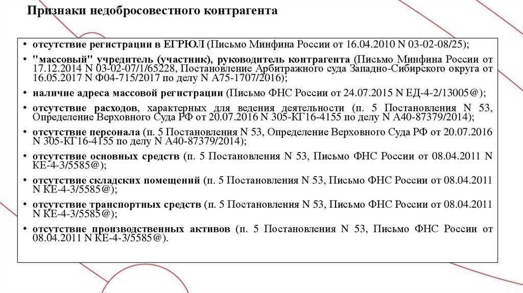 Пять признаков недобросовестного контрагента | банки.ру