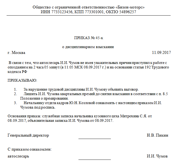 Подчинение сотрудников своему непосредственному начальнику
