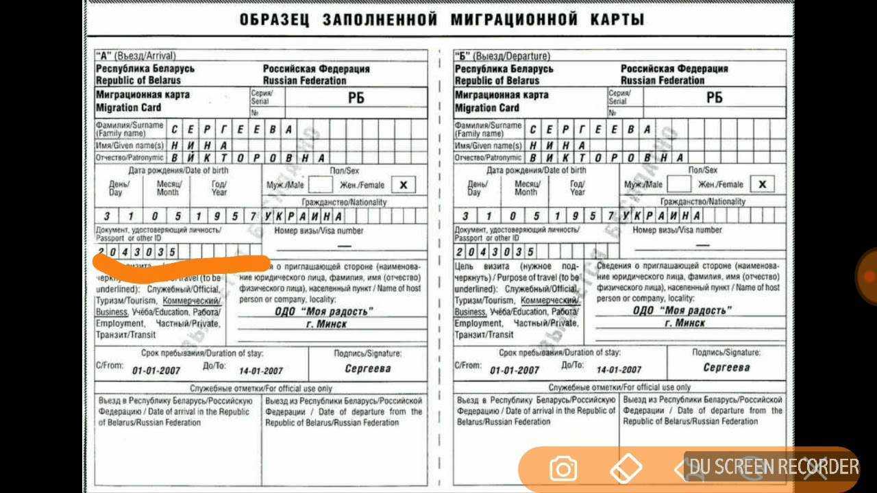 Что такое миграционная карта » perfekt - только лучшие новости