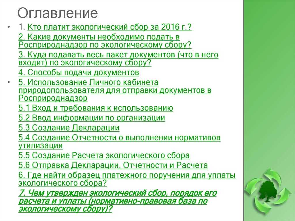 Как долго нужно платить экологический сбор в 2024 году?