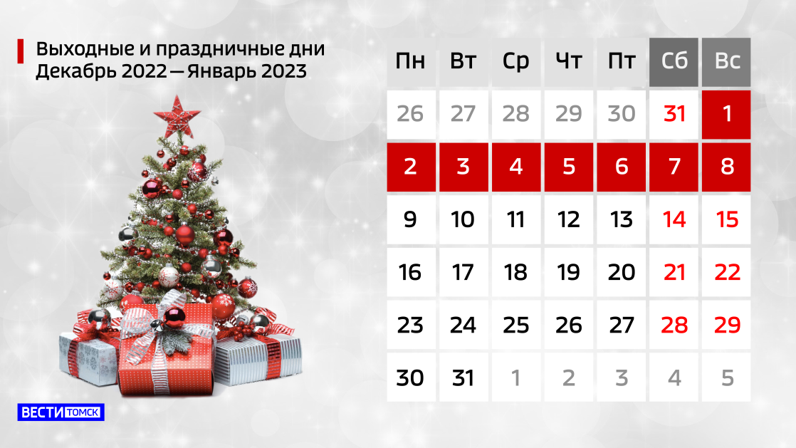 Как считать дни отпуска на новогодних праздниках в 2024 году?