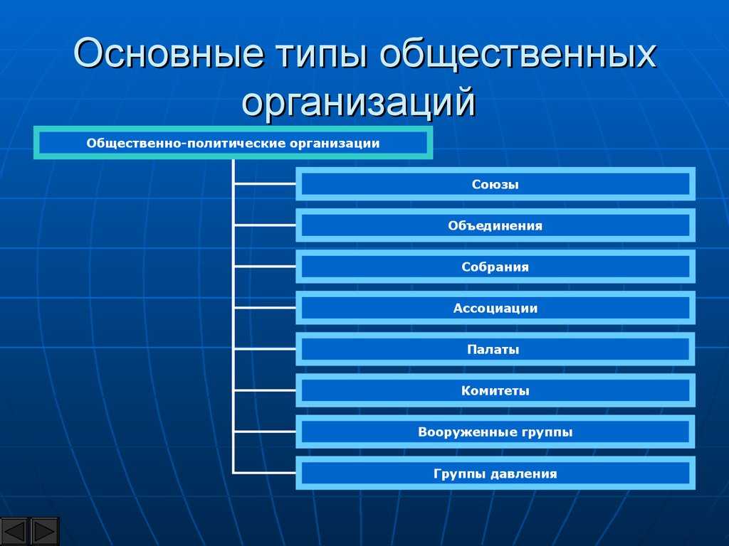 Статус общественных организаций в российской правовой системе