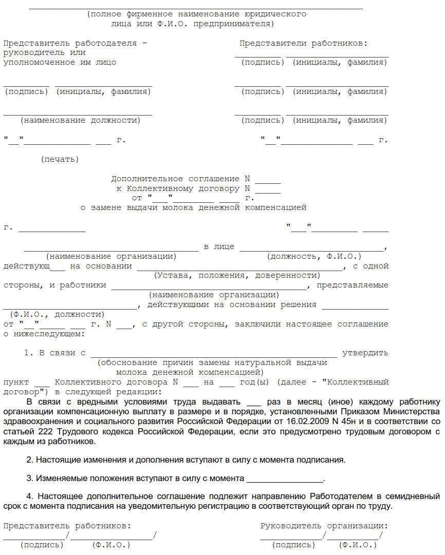 Замена выдачи молока денежной компенсацией при вредных условиях труда в 2024 году