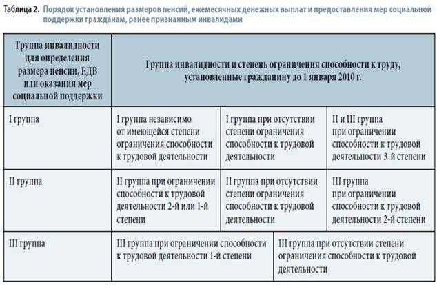 Рабочие и нерабочие группы инвалидности в 2024 году