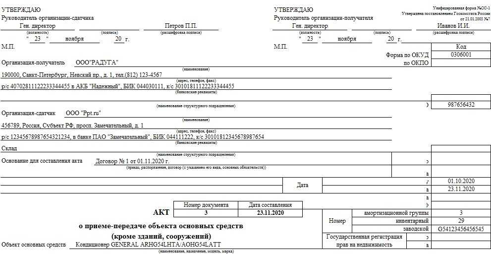 Порядок заполнения карточки учета организации (форма № 18)