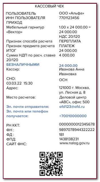 Тег признак способа расчета не заполнен
