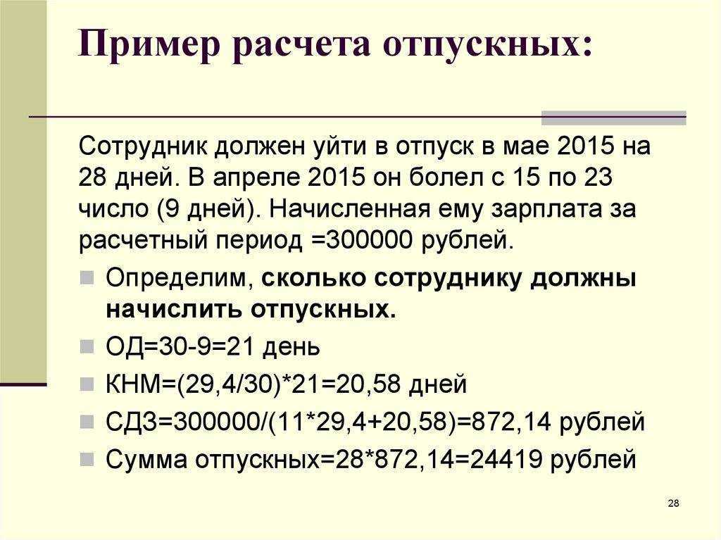 Как правильно посчитать количество отпускных дней в 2024 году