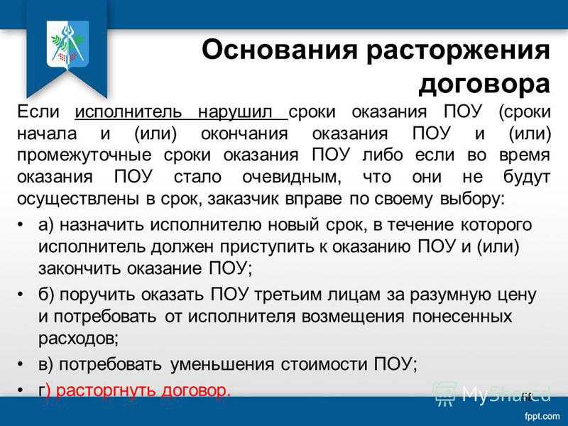 Исковое заявление о расторжении договора - юридический советникъ