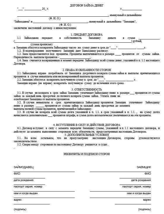 Глава 42. заем и кредит (ст.807 - 821) | респект: учет договоров