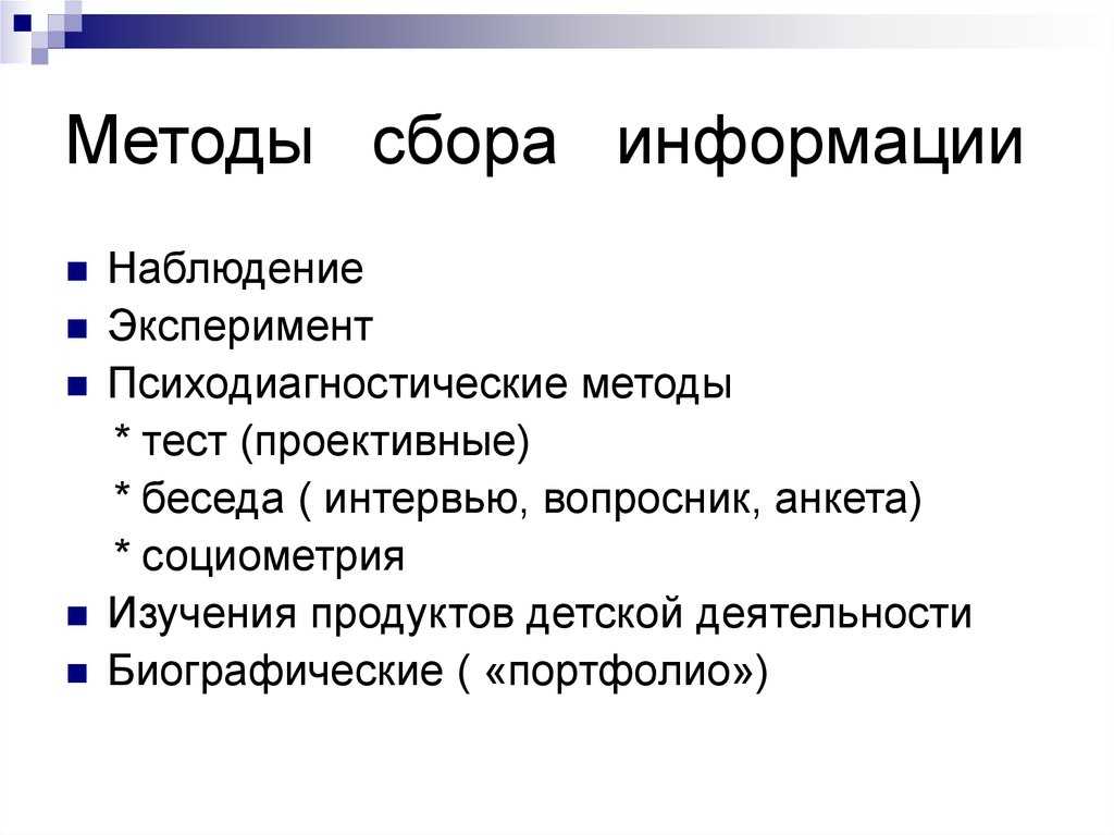 Методы маркетинговых исследований