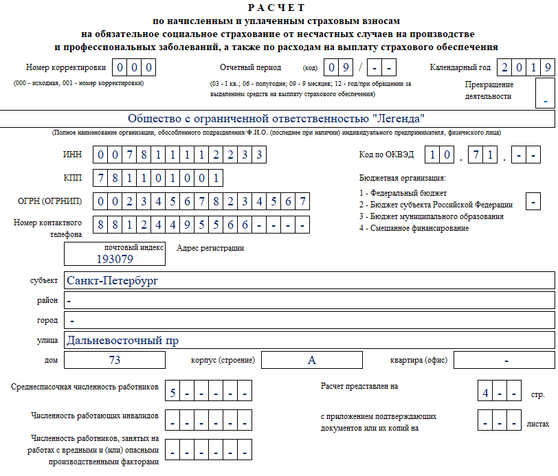 Форма 4-фсс за 2 квартал 2024 года: бланк и образец заполнения - права пенсионеров и инвалидов