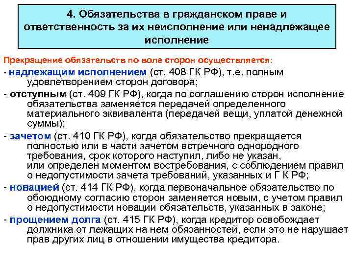 Несоблюдение условий договора - помощь адвоката мурзаковой е. м.
