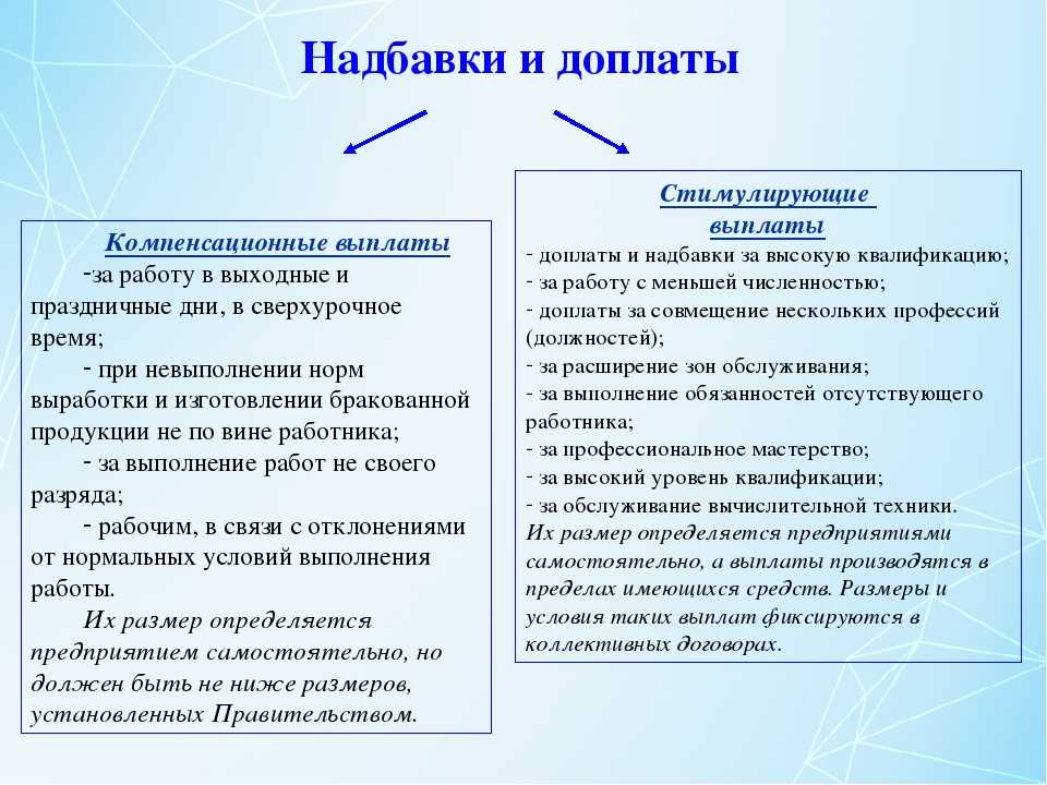 Что такое персональная надбавка и когда она устанавливается?