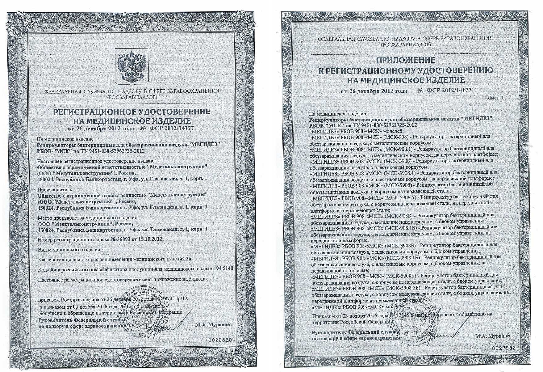 Регистрационные удостоверения при закупках медицинских изделий