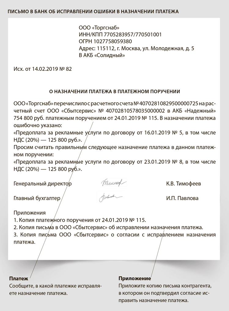 Письмо банка россии от 22 июня 2020 г. n 45-1-2-оэ/9136 о внесении изменений в платежное поручение, в случае допущения ошибки | гарант
