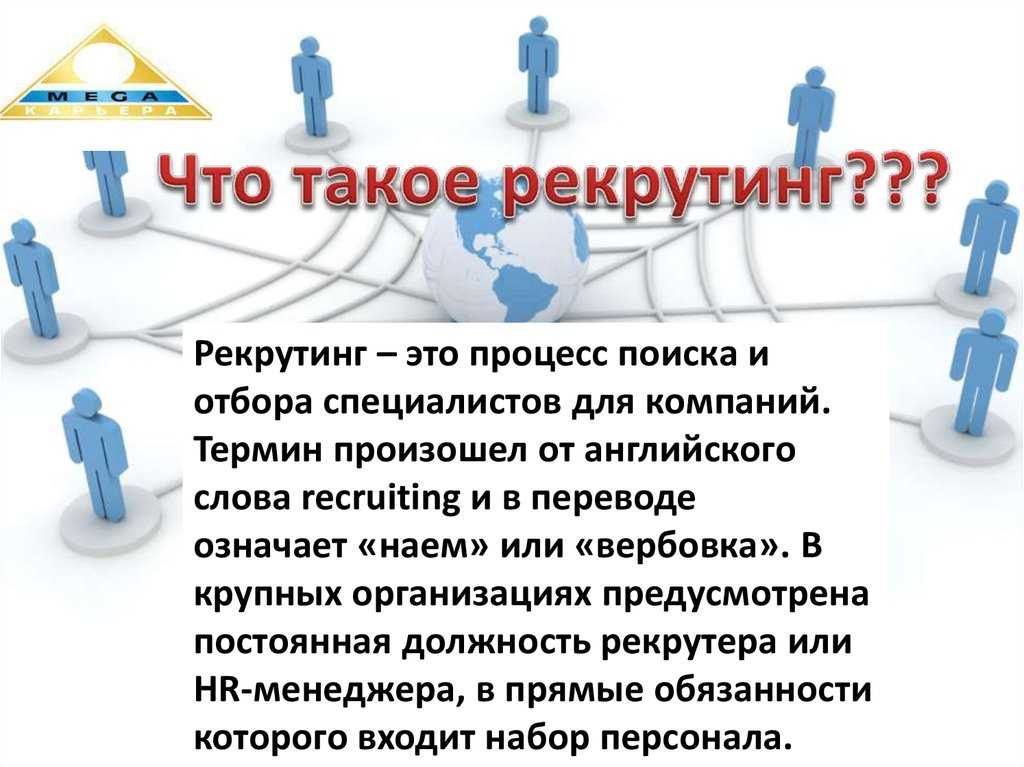 Понятие и особенности рекрутмента - оперсонале