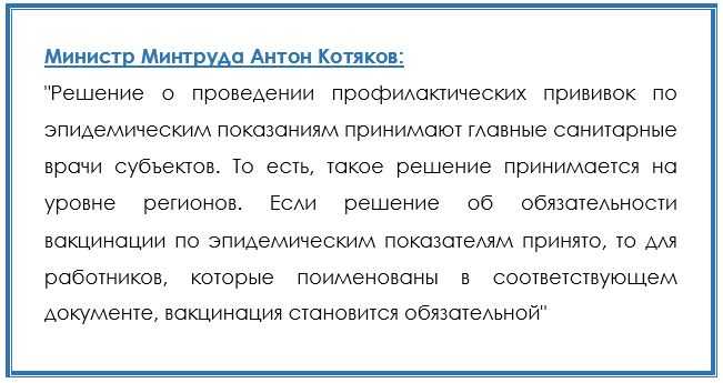Как предпринимателям исполнять постановление об обязательной вакцинации