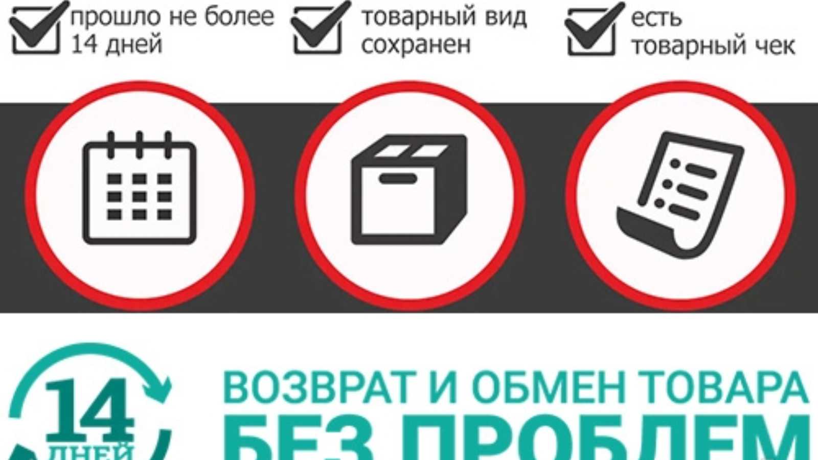 Можно ли вернуть товар без чека, в течение какого срока и на каких условиях