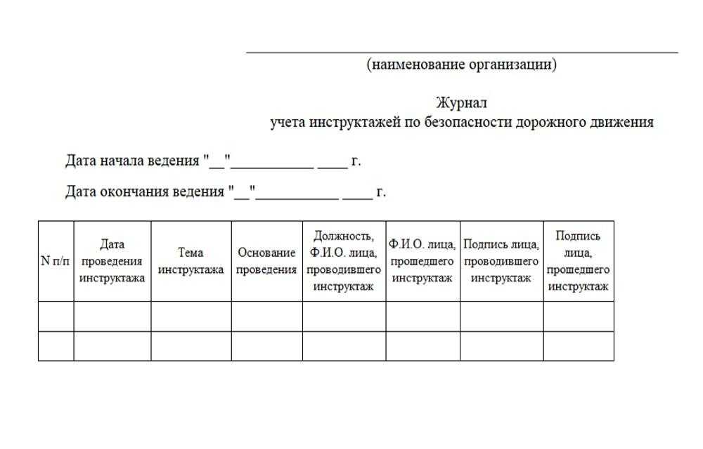Специальный инструктаж водителей по безопасности дорожного движения