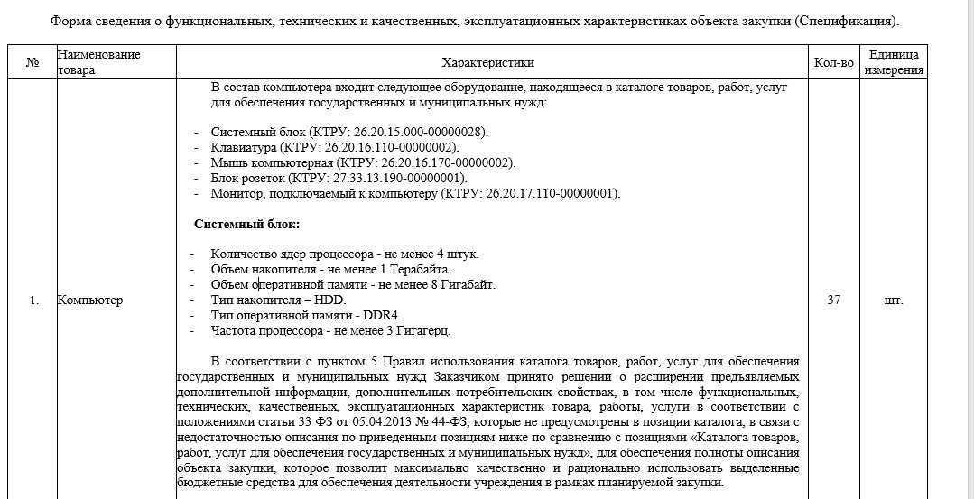 Административная практика: структурированное техническое задание, структурированная заявка